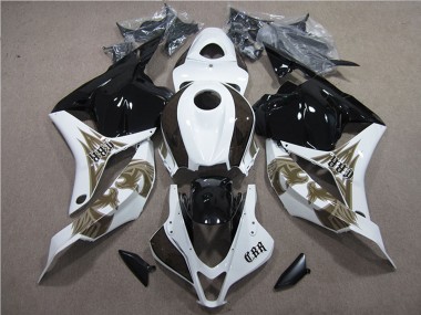 Buy 2009-2012 White Glossy Black Honda CBR600RR Motorcycle Fairings Kits UK