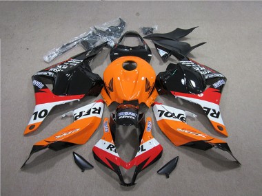 Buy 2009-2012 Orange White Red Glossy Black Repsol Honda CBR600RR Abs Fairings UK