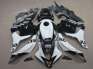 Buy 2009-2012 White Glossy Black Repsol Honda CBR600RR Motorcycle Fairing Kits UK