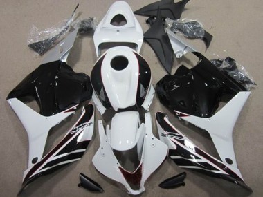 Buy 2009-2012 White Glossy Black Honda CBR600RR Motorcycle Fairing Kits UK