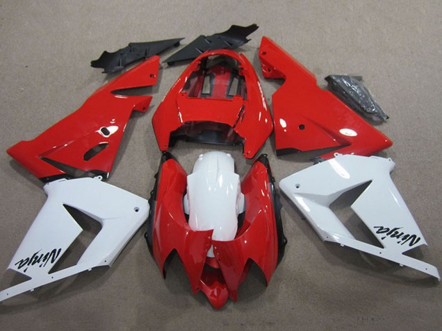 2004-2005 Red White Ninja Kawasaki ZX10R Motorcycle Fairings UK