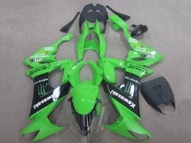 Buy 2008-2010 Green Black Monster Energy Elf Dunlop Kawasaki ZX10R Motorcycle Fairings UK