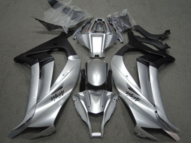 2011-2015 Silver Matte Black Kawasaki ZX10R Motorcycle Fairings UK