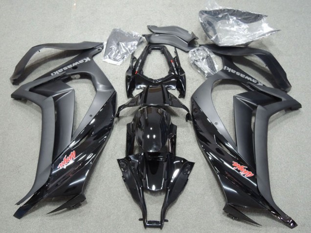 2011-2015 Glossy Black Matte Black Red Ninja Kawasaki ZX10R Motorcycle Fairings UK