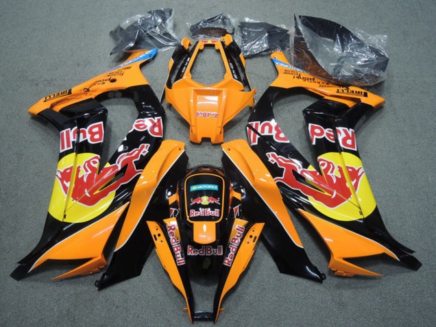 2011-2015 Orange Black Red Bull Kawasaki ZX10R Motorcycle Fairings UK