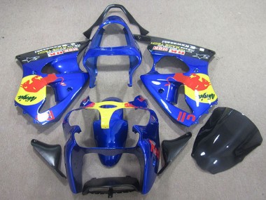 Buy 2000-2002 Blue Yellow Red Bull Kawasaki ZX6R Motorcycle Fairings UK