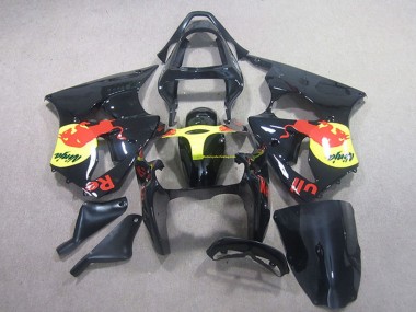 Buy 2000-2002 Glossy Black Yellow Red Bull Kawasaki ZX6R Motorcycle Fairing UK