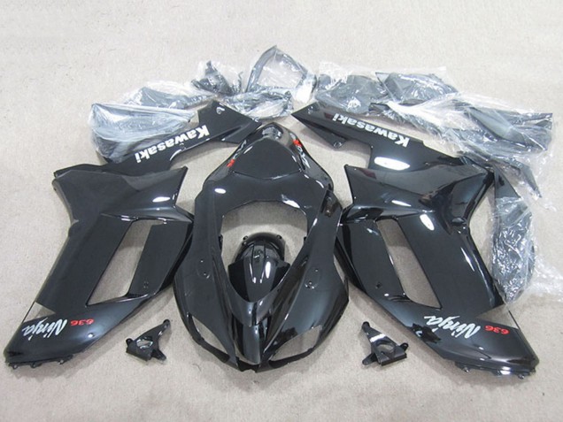 2007-2008 Black Ninja 636 Kawasaki ZX6R Motorcycle Fairings UK