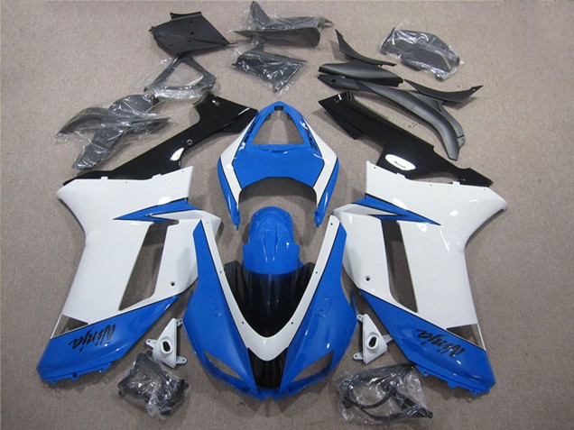 2007-2008 Black Kawasaki ZX6R Motorcycle Fairing Kits UK