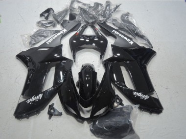 Buy 2007-2008 Gossy Black Matte Black White Red Decals Kawasaki ZX6R Motorcycle Fairings UK