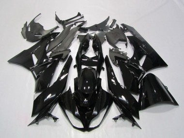 Buy 2009-2012 Glossy Black Kawasaki ZX6R Motorcycle Fairing UK
