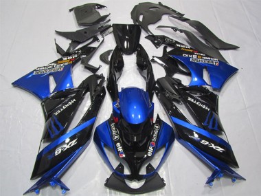 Buy 2009-2012 Blue Glossy Black Elf Touch4 Monster Bridgestone Kawasaki ZX6R Motorcycle Fairings UK
