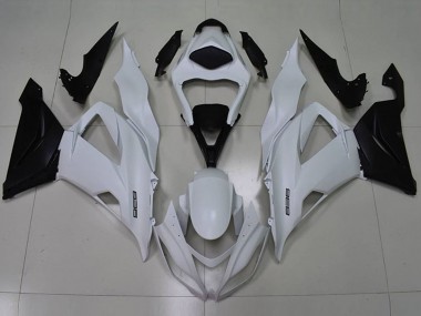 Buy 2013-2018 White Black 636 Kawasaki ZX6R Motorcycle Fairings UK