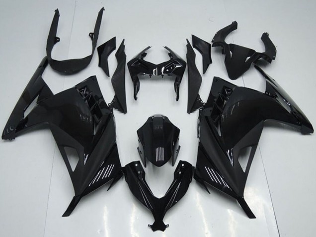 2013-2018 Glossy Black Kawasaki ZX300R Motorcycle Fairings UK