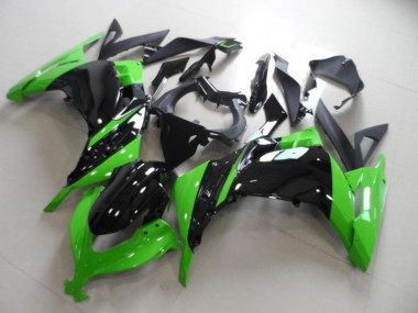 Buy 2013-2018 Green Glossy Black Kawasaki ZX300R Motorcycle Fairing UK