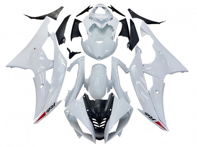 2008-2016 Glossy White Yamaha YZF R6 Motorcycle Fairing Kits UK
