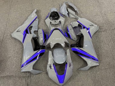 Buy 2017-2024 Nardo Grey with Blue Stripe Honda CBR1000RR Motorcycle Fairings UK