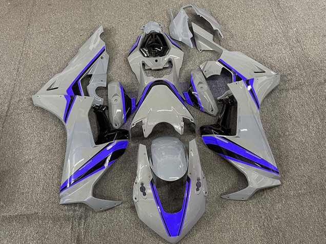 2017-2024 Nardo Grey with Blue Stripe Honda CBR1000RR Motorcycle Fairings UK