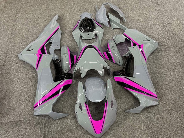 2017-2024 Nardo Grey with Pink Stripe Honda CBR1000RR Motorcycle Fairings UK