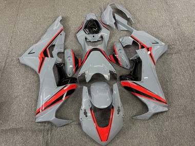 Buy 2017-2024 Nardo Grey with Red Stripe Honda CBR1000RR Motorcycle Fairings UK