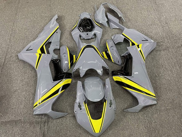 2017-2024 Nardo Grey with Yellow Stripe Honda CBR1000RR Motorcycle Fairings UK