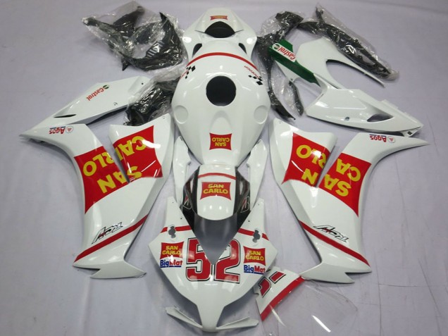 2012-2016 White Red Yellow San Carlo Honda CBR1000RR Motorcycle Fairings UK