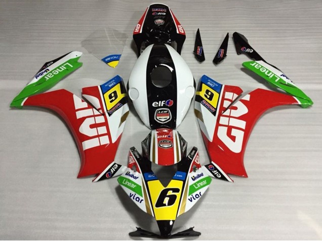2012-2016 White Red Yellow Green Givi 6 Honda CBR1000RR Motorcycle Fairings UK