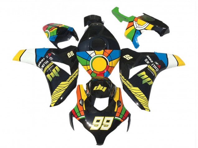 2008-2011 Blue Yellow Green Red Black Color Wheel 99 Honda CBR1000RR Motorcycle Fairings UK
