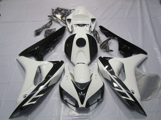 2006-2007 White Glossy Black OEM Style No Decals Honda CBR1000RR Motorcycle Fairings UK