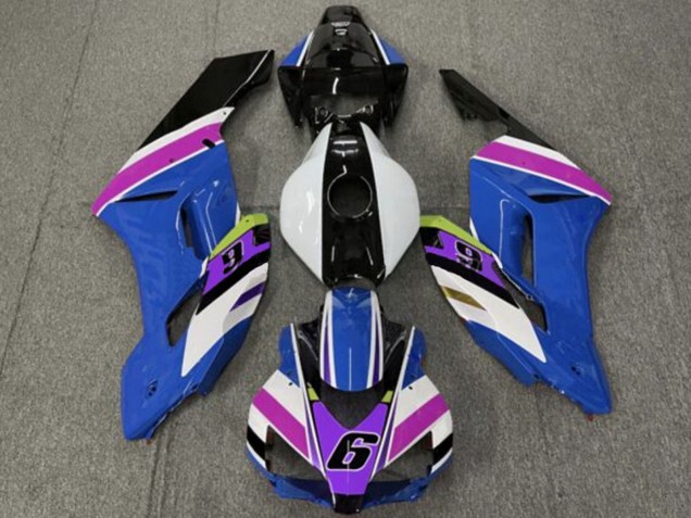 2004-2005 White Blue Purple Yellow Glossy Black 6 Honda CBR1000RR Motorcycle Fairings UK