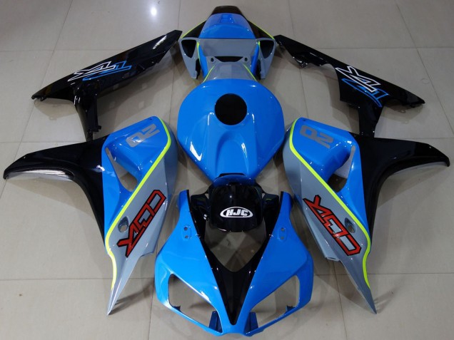 2006-2007 Blue Yellow Glossy Black Custom CBR Honda CBR1000RR Motorcycle Fairings UK