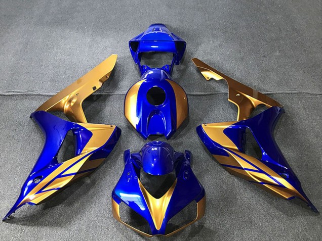 2006-2007 Gold Blue Honda CBR1000RR Motorcycle Fairings UK