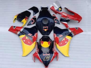Buy 2008-2011 Dark Blue Yellow Red Bull Honda CBR1000RR Motorcycle Fairings UK