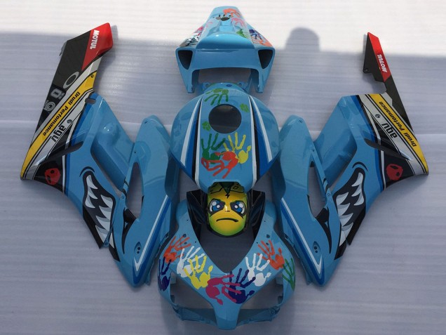 2004-2005 Blue Yellow Black Red Shark Honda CBR1000RR Motorcycle Fairings UK