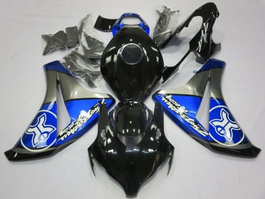 Buy 2008-2011 Blue Grey Glossy Black Honda CBR1000RR Motorcycle Fairings UK