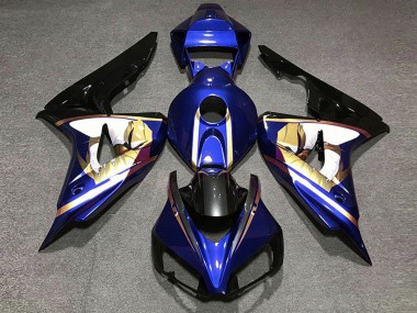 Buy 2006-2007 Blue White Gold Glossy Black Honda CBR1000RR Motorcycle Fairings UK