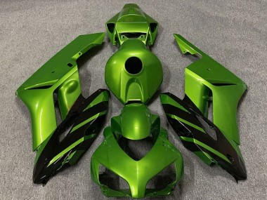 Buy 2004-2005 Green Glossy Black Stripe Honda CBR1000RR Motorcycle Fairings UK