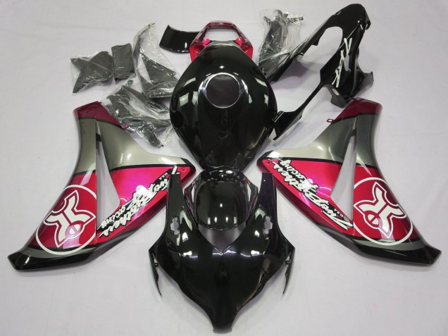 2008-2011 Pink Grey Glossy Black Honda CBR1000RR Motorcycle Fairings UK
