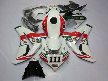 Buy 2008-2011 White Red Green Castrol 111 Honda CBR1000RR Motorcycle Fairings UK