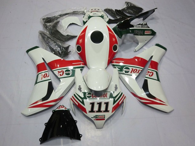 2008-2011 White Red Green Castrol 111 Honda CBR1000RR Motorcycle Fairings UK