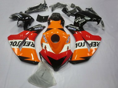 Buy 2008-2011 Orange White Red Glossy Black Repsol Honda CBR1000RR Bike Fairings UK