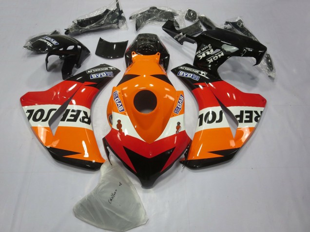 2008-2011 Orange White Red Glossy Black Repsol Honda CBR1000RR Bike Fairings UK