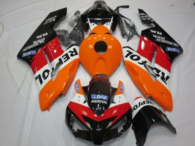 Buy 2004-2005 Orange White Red Glossy Black Repsol Honda CBR1000RR Motorcycle Fairings Kit UK