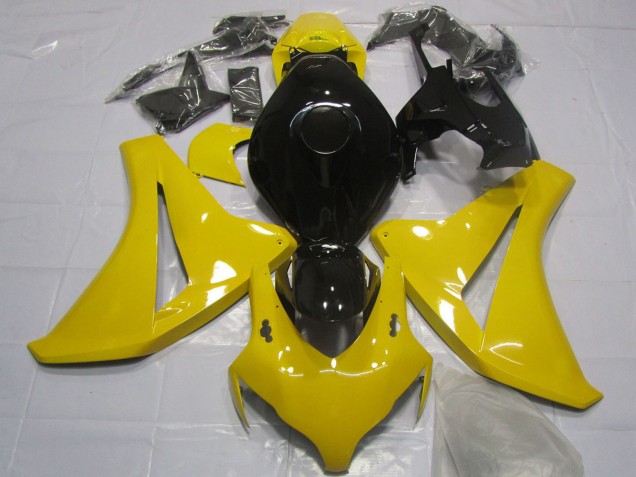 2008-2011 Yellow Glossy Black Honda CBR1000RR Motorcycle Fairing UK