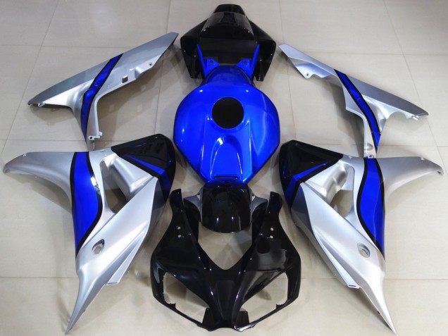 2006-2007 Silver Blue Glossy Black Honda CBR1000RR Motorcycle Fairings UK