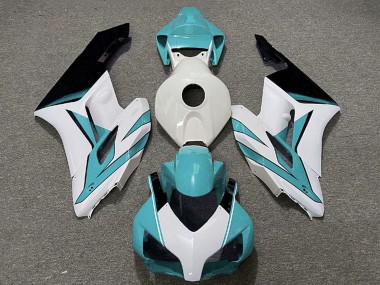 Buy 2004-2005 White Cyan Blue Glossy Black Honda CBR1000RR Motorcycle Fairings UK