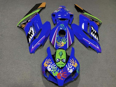 Buy 2004-2005 Blue Green Orange Black Shark Honda CBR1000RR Motorcycle Fairings UK