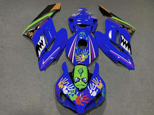 2004-2005 Blue Green Orange Black Shark Honda CBR1000RR Motorcycle Fairings UK