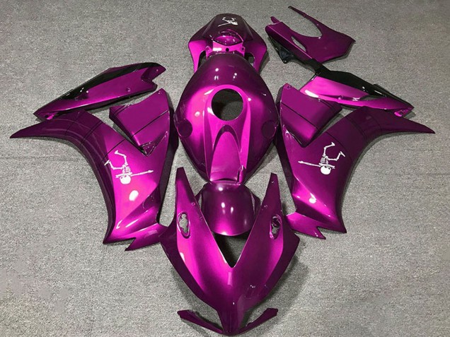 2012-2016 Deep Pink Glossy Black Honda CBR1000RR Motorcycle Fairings UK