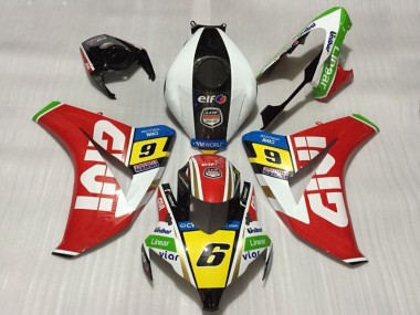 Buy 2008-2011 White Red Yellow Green Black Givi 6 Honda CBR1000RR Motorcycle Fairings UK